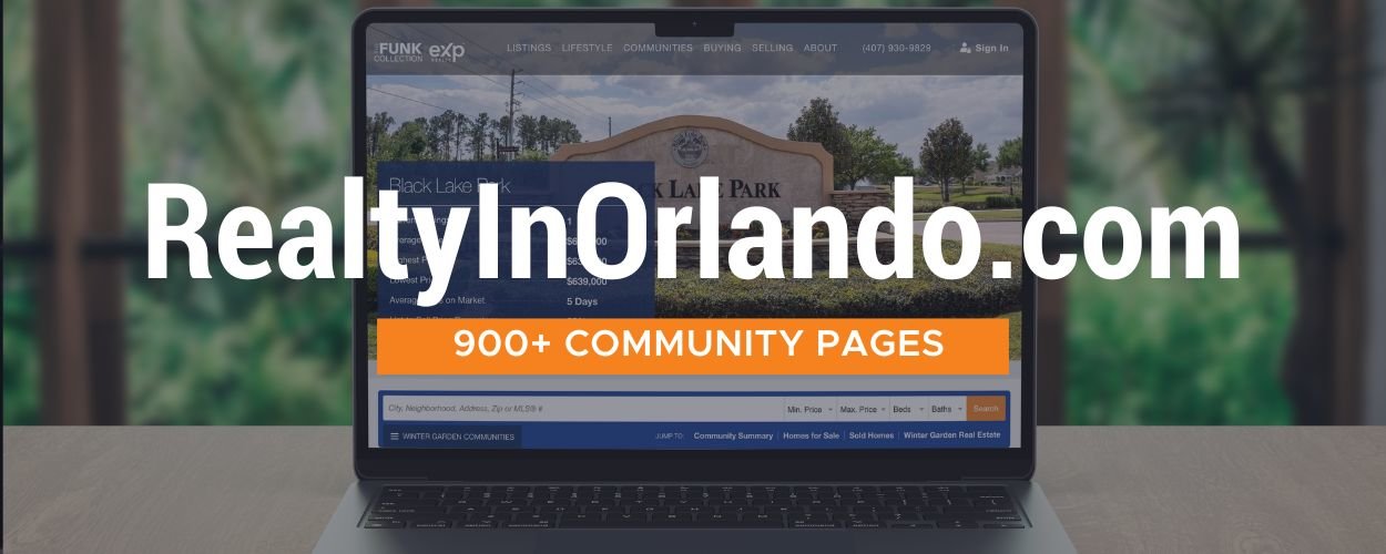 Blog banner showing realtyinorlando.com community pages